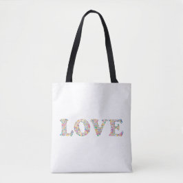 LOVE - kleurrijke koffiebonen Tote Bag