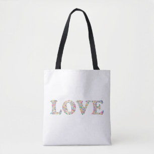 LOVE - kleurrijke koffiebonen Tote Bag
