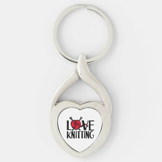 Love Knitting sleutelhanger (Voorkant)