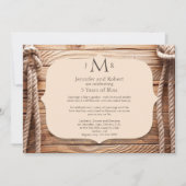 Love Knot 5th Wedding Jubileum Invitation Kaart (Voorkant)