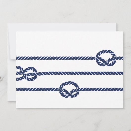 Love Knot Invitation Kaart (Achterkant)