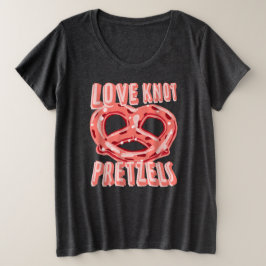 Love Knot Pretzel Grote Maat T-shirt