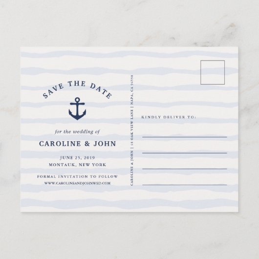 Love Knot Save the Date Aankondigingskaart (Achterkant)