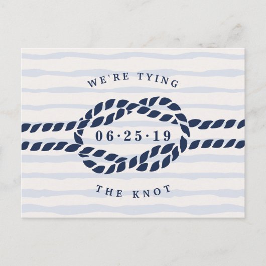 Love Knot Save the Date Aankondigingskaart (Voorkant)