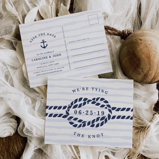 Love Knot Save the Date Aankondigingskaart