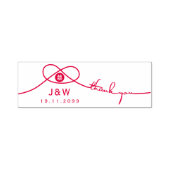 Love Knot Union Double Happiness Bedankt Weddensch Zelfinktende Stempel (Design)