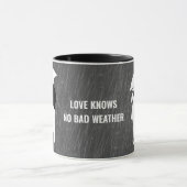 Love Knows No Bad Weather aanpasbaar Mok (Midden)