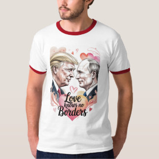 Love Knows No Border Valentine Tee T-shirt
