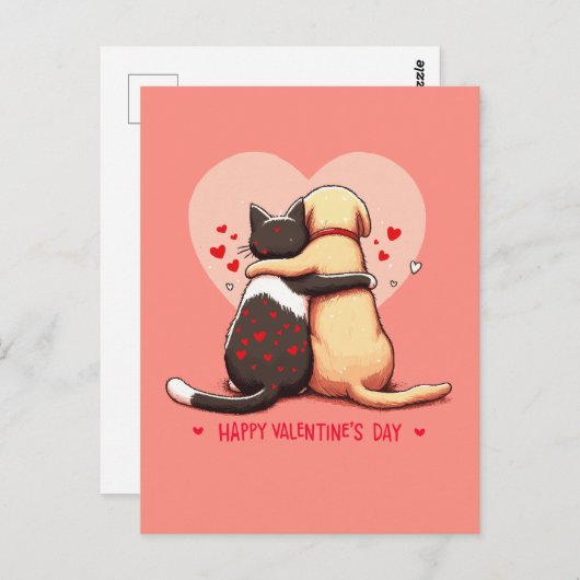 Love knows no bounds briefkaart (Voorkant / Achterkant)