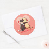 Love knows no bounds ronde sticker (Envelop)