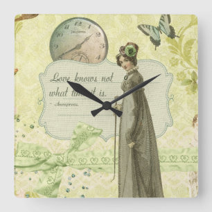 Love Knows no Time Vierkante Klok