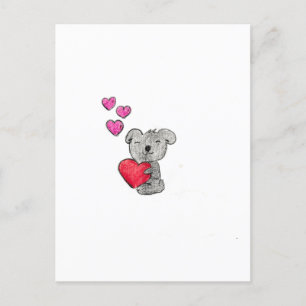 Love Koala Beer Briefkaart