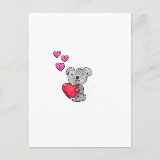 Love Koala Beer Briefkaart (Voorkant)