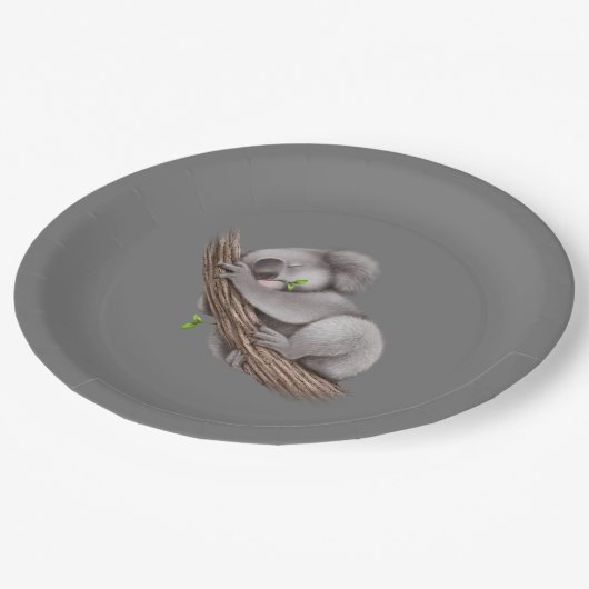 Love Koala Beren Papieren Bordje (Gekanteld)