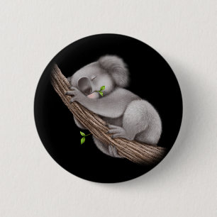 Love Koala Beren Ronde Button 5,7 Cm