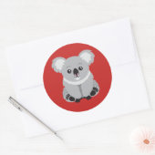 Love Koala Beren Ronde Sticker (Envelop)