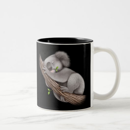 Love Koala Beren  Tweekleurige Koffiemok (Rechts)