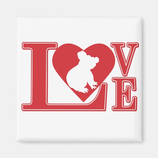 Love-Koala- Magneet (Voorkant)