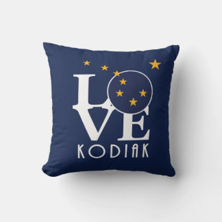 LOVE Kodiak Alaska Kussen