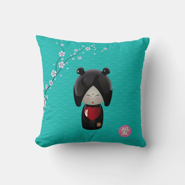 Love Kokeshi Pillow Kussen (Voorkant)