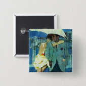 Love komt bij Miss Lucas Vierkante Button 5,1 Cm (Voorkant /achterkant)