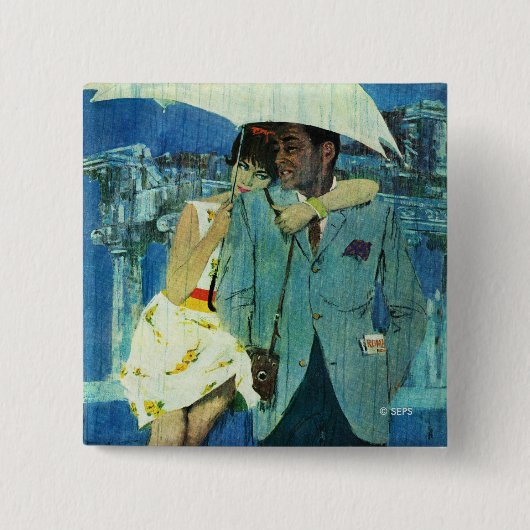 Love komt bij Miss Lucas Vierkante Button 5,1 Cm (Voorkant)