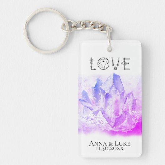 *~* "LOVE" Kristallen Evenementen Bruiloften SWAG Sleutelhanger (Voorkant)