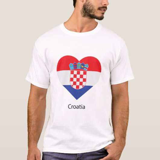 Love Kroatië T-shirt (Voorkant)