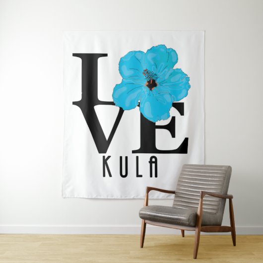 LOVE Kula Hawaii Wandkleed (In situ)