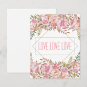 LOVE - Kunst voor een goed doel - Wenskaart Bedankkaart (Voorkant / Achterkant)