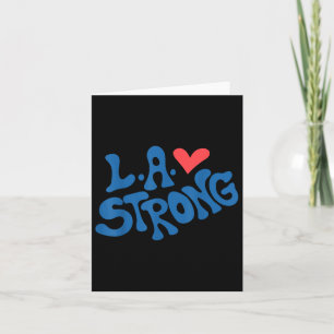 Love La Heart Los Angeles Sterk Ondersteunend Kaart