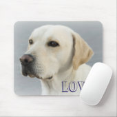 Love Labrador Retriever Puppy Dog Mousepad Muismat (Met muis)