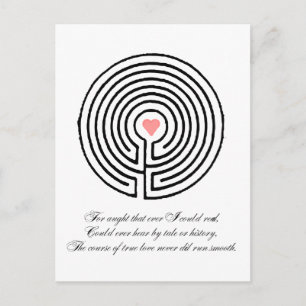 Love labyrinth - Valentine's Day Feestdagenkaart