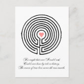 Love labyrinth - Valentine's Day Feestdagenkaart (Voorkant)