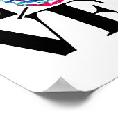 Love Lacrosse Shirt voor Lacrosse speler Lax Poster (Hoek)