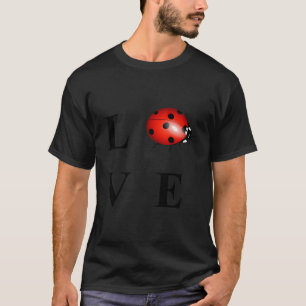 Love Lady Bug Print Gift Vrouwen Meisjes T-shirt