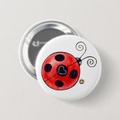 Love Ladybug Ronde Button 5,7 Cm (Voorkant /achterkant)