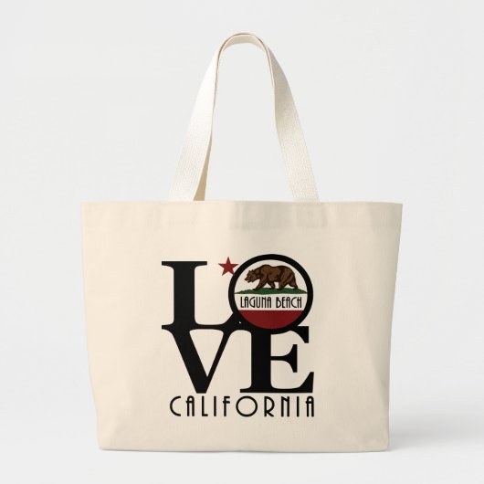 LOVE Laguna Beach Grote Tote Bag (Voorkant)
