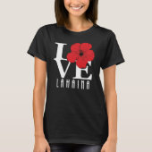 LOVE Lahaina Red Hibiscus T-shirt (Voorkant)