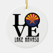 LOVE Lake Havasu Keramisch Ornament (Voorkant)