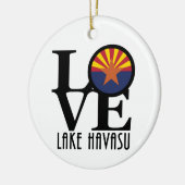 LOVE Lake Havasu Keramisch Ornament (Links)