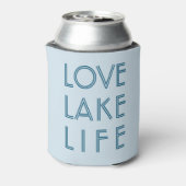 LOVE LAKE LIFE aangepaste naam meer Blikjeskoeler (Blikje Achterkant)