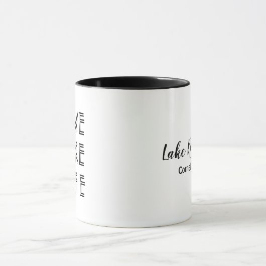 LOVE LAKE LIFE aangepaste naam meer Mok (Midden)