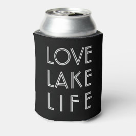 LOVE LAKE LIFE donkere aangepaste Lake naam Blikjeskoeler