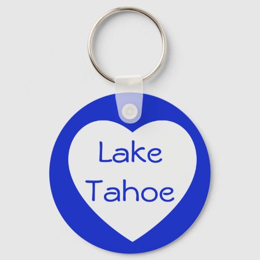 Love Lake Tahoe California/Nevada Heart Keychain (Voorkant)