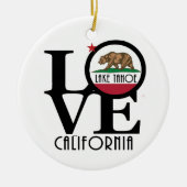 LOVE Lake Tahoe Californië Keramisch Ornament (Voorkant)