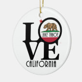 LOVE Lake Tahoe Californië Keramisch Ornament (Links)