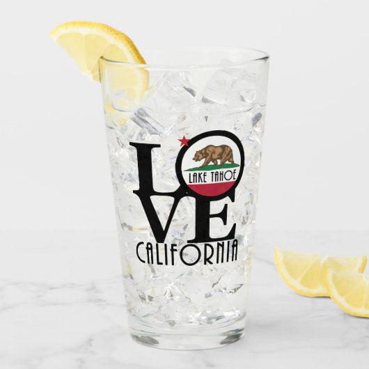 LOVE Lake Tahoe Glas (Voorkant ijs)