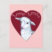Love Lambs Briefkaart (Voorkant)