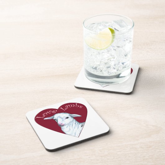 Love Lambs Onderzetter (Rechterzijde)